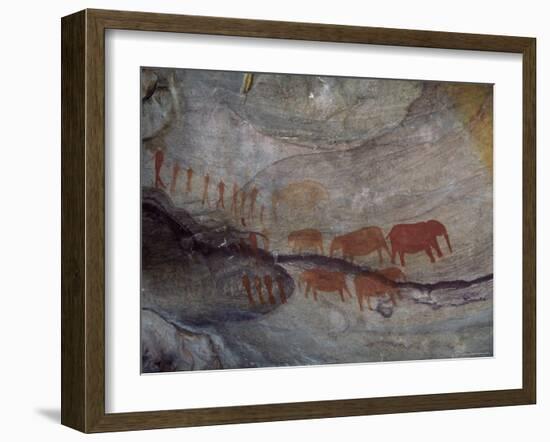 Rock Paintings, Matopo Park, Zimbabwe, Africa-I Vanderharst-Framed Photographic Print