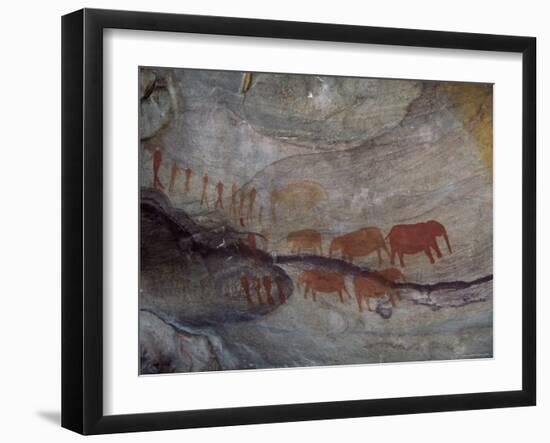 Rock Paintings, Matopo Park, Zimbabwe, Africa-I Vanderharst-Framed Photographic Print