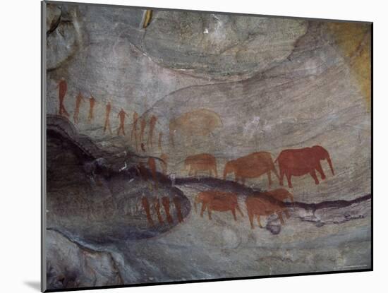 Rock Paintings, Matopo Park, Zimbabwe, Africa-I Vanderharst-Mounted Photographic Print