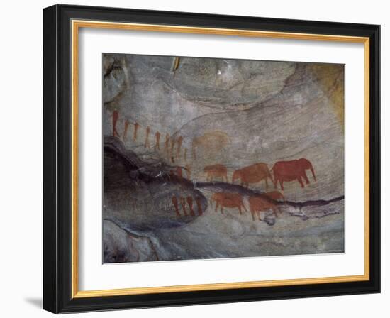 Rock Paintings, Matopo Park, Zimbabwe, Africa-I Vanderharst-Framed Photographic Print