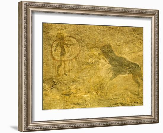 Rock Paintings, Tassili, Algeria, North Africa, Africa-Jack Jackson-Framed Photographic Print