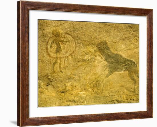 Rock Paintings, Tassili, Algeria, North Africa, Africa-Jack Jackson-Framed Photographic Print