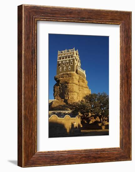 Rock Palace (Dar Al Hajar), Wadi Dhar, Yemen, Middle East-Bruno Morandi-Framed Photographic Print