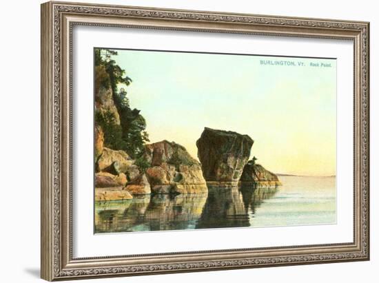 Rock Point, Burlington, Vermont-null-Framed Art Print