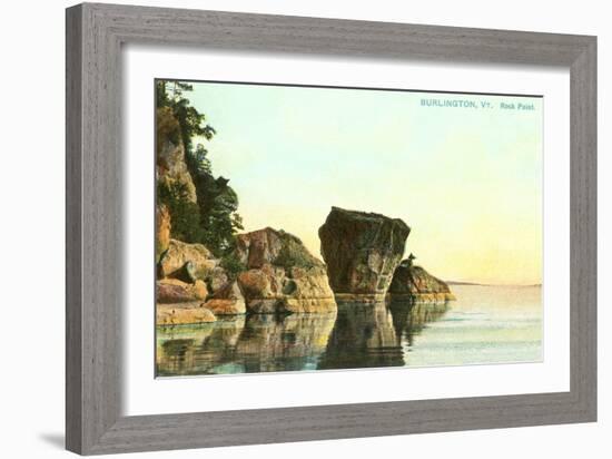 Rock Point, Burlington, Vermont-null-Framed Art Print