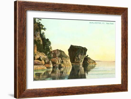 Rock Point, Burlington, Vermont-null-Framed Art Print