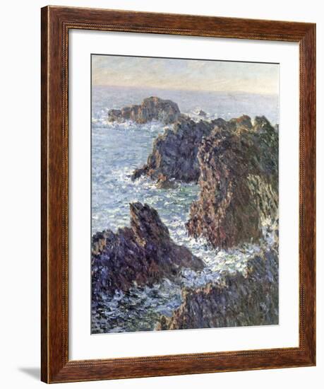 Rock Points at Belle-Ile, 1886-Claude Monet-Framed Art Print