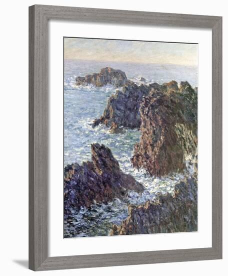 Rock Points at Belle-Ile, 1886-Claude Monet-Framed Art Print