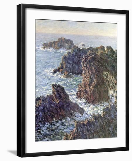Rock Points at Belle-Ile, 1886-Claude Monet-Framed Art Print