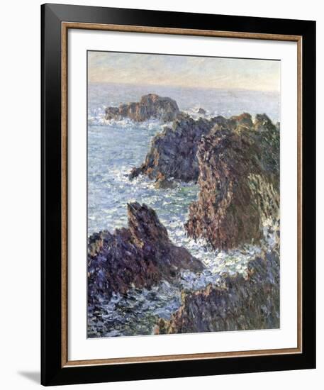 Rock Points at Belle-Ile, 1886-Claude Monet-Framed Art Print