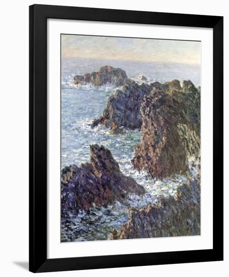 Rock Points at Belle-Ile, 1886-Claude Monet-Framed Art Print