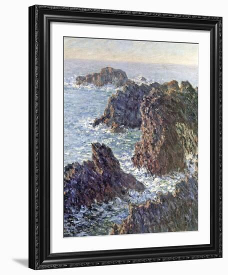 Rock Points at Belle-Ile, 1886-Claude Monet-Framed Art Print