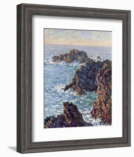 Rock Points at Belle-Ile, c.1886-Claude Monet-Framed Art Print