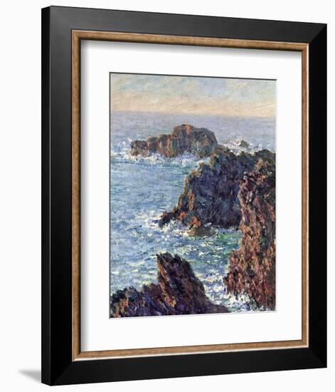 Rock Points at Belle-Ile, c.1886-Claude Monet-Framed Art Print