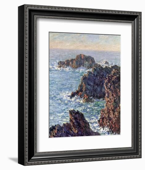 Rock Points at Belle-Ile, c.1886-Claude Monet-Framed Art Print