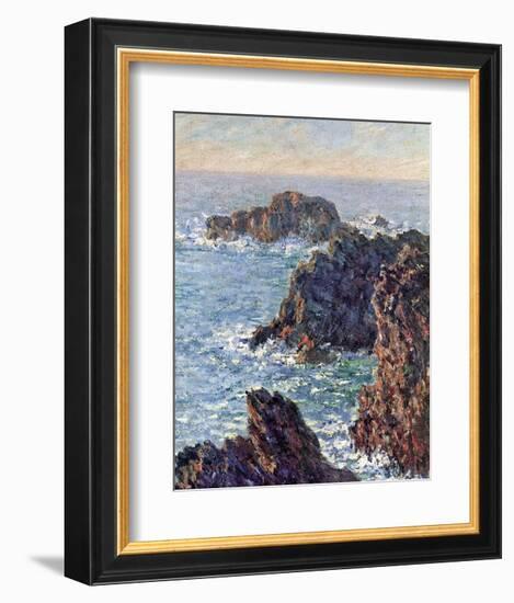 Rock Points at Belle-Ile, c.1886-Claude Monet-Framed Art Print