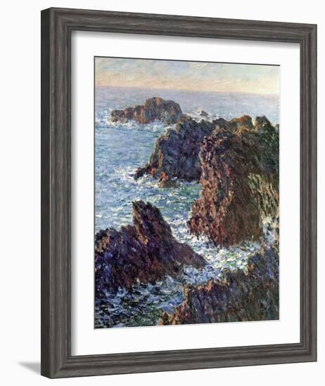 Rock Points at Belle-Ile, c.1886-Claude Monet-Framed Art Print