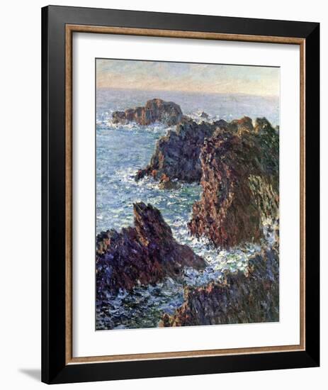 Rock Points at Belle-Ile, c.1886-Claude Monet-Framed Art Print