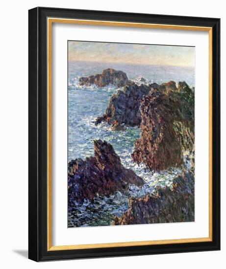 Rock Points at Belle-Ile, c.1886-Claude Monet-Framed Art Print