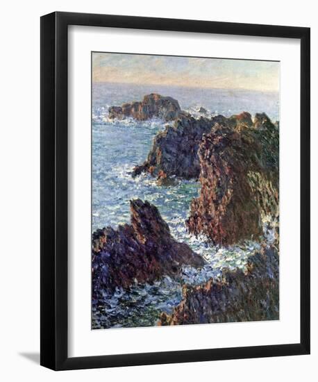 Rock Points at Belle-Ile, c.1886-Claude Monet-Framed Art Print