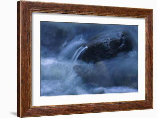 Rock Poking Through Swirling Warter-Anthony Paladino-Framed Giclee Print