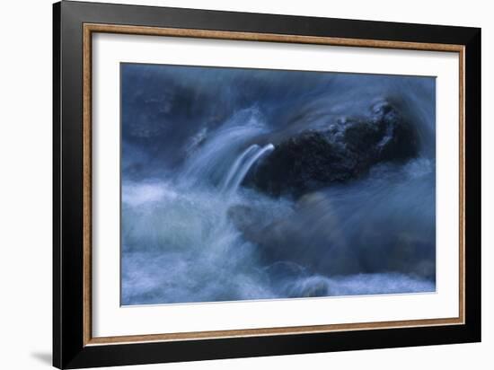 Rock Poking Through Swirling Warter-Anthony Paladino-Framed Giclee Print