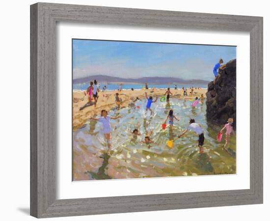 Rock Pool, Tenby, 2016-Andrew Macara-Framed Giclee Print