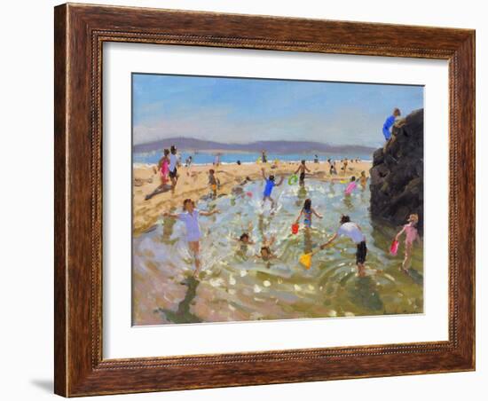 Rock Pool, Tenby, 2016-Andrew Macara-Framed Giclee Print