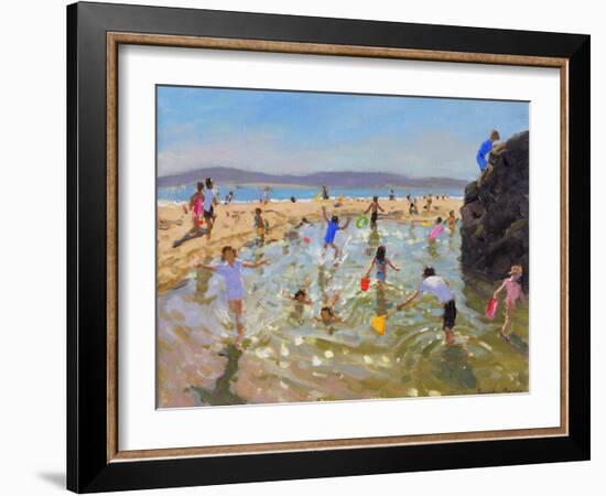 Rock Pool, Tenby, 2016-Andrew Macara-Framed Giclee Print