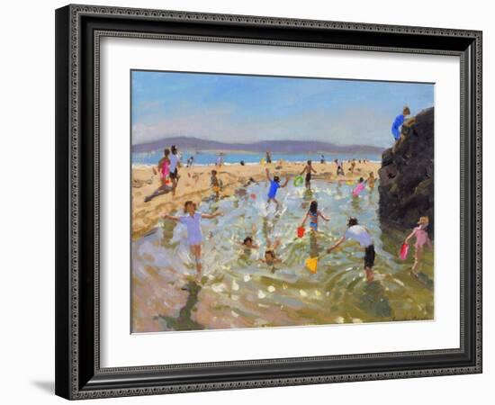 Rock Pool, Tenby, 2016-Andrew Macara-Framed Giclee Print