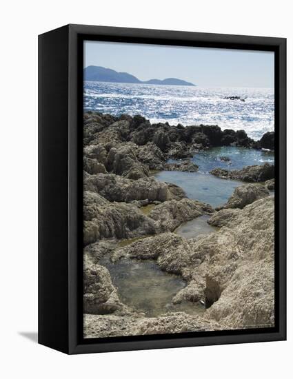 Rock Pools Where Locals Collect Salt, Alaties Beach Area, Kefalonia, Ionian Islands, Greece-R H Productions-Framed Premier Image Canvas