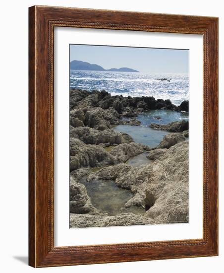 Rock Pools Where Locals Collect Salt, Alaties Beach Area, Kefalonia, Ionian Islands, Greece-R H Productions-Framed Photographic Print