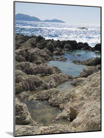 Rock Pools Where Locals Collect Salt, Alaties Beach Area, Kefalonia, Ionian Islands, Greece-R H Productions-Mounted Photographic Print