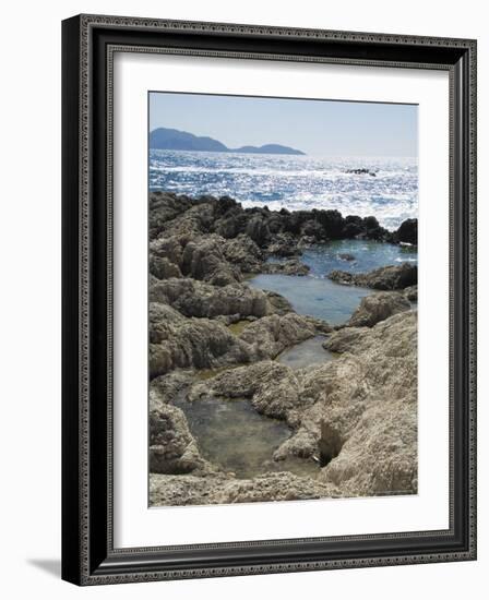 Rock Pools Where Locals Collect Salt, Alaties Beach Area, Kefalonia, Ionian Islands, Greece-R H Productions-Framed Photographic Print