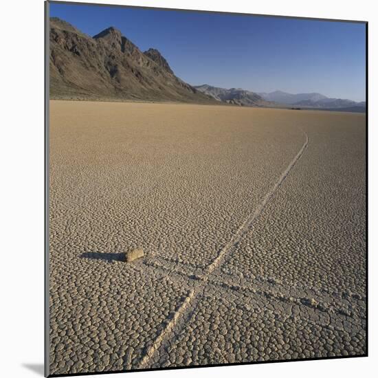 Rock Pushed by Wind in Desert-Micha Pawlitzki-Mounted Photographic Print