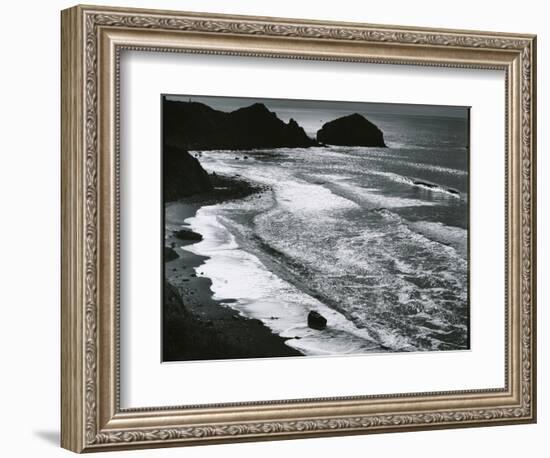 Rock, Sand, Water, Oregon, c. 1970-Brett Weston-Framed Photographic Print