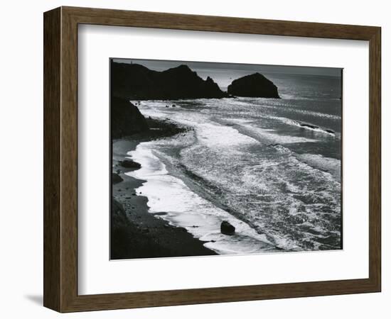 Rock, Sand, Water, Oregon, c. 1970-Brett Weston-Framed Photographic Print