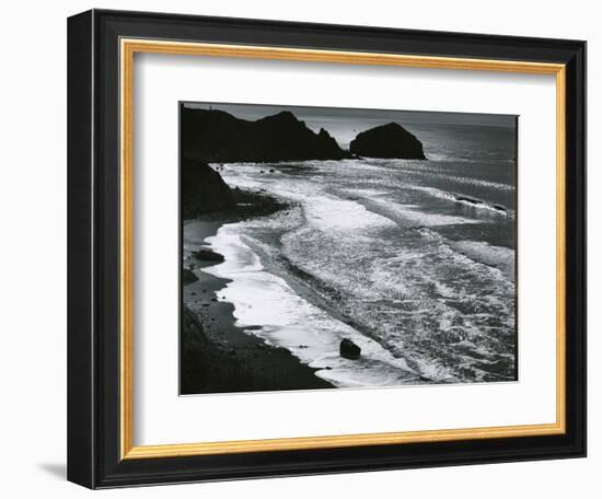 Rock, Sand, Water, Oregon, c. 1970-Brett Weston-Framed Photographic Print