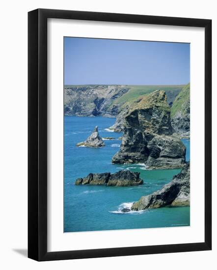 Rock Stacks, Bedruthan, Cornwall, England, United Kingdom-Neale Clarke-Framed Photographic Print
