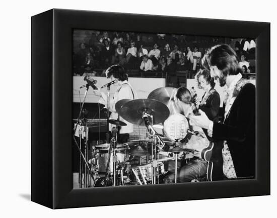 Rock Star Eric Clapton Playing Guitar in the Group Blind Faith-Ralph Crane-Framed Premier Image Canvas