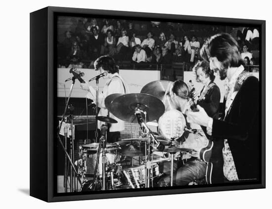 Rock Star Eric Clapton Playing Guitar in the Group Blind Faith-Ralph Crane-Framed Premier Image Canvas