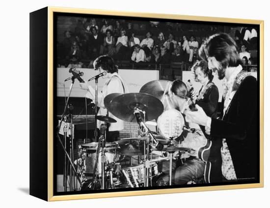 Rock Star Eric Clapton Playing Guitar in the Group Blind Faith-Ralph Crane-Framed Premier Image Canvas