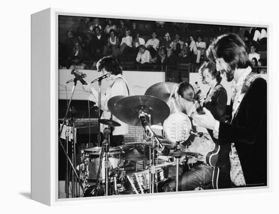 Rock Star Eric Clapton Playing Guitar in the Group Blind Faith-Ralph Crane-Framed Premier Image Canvas