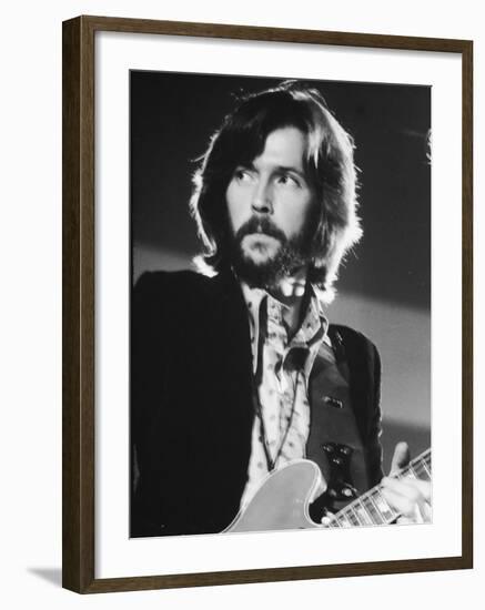 Rock Star Eric Clapton Playing Guitar in the Group Blind Faith-Ralph Crane-Framed Premium Photographic Print