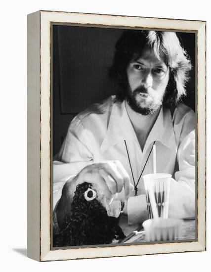 Rock Star Eric Clapton-Ralph Crane-Framed Premier Image Canvas