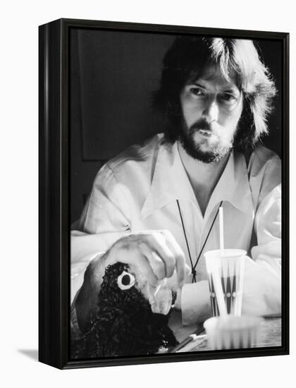 Rock Star Eric Clapton-Ralph Crane-Framed Premier Image Canvas