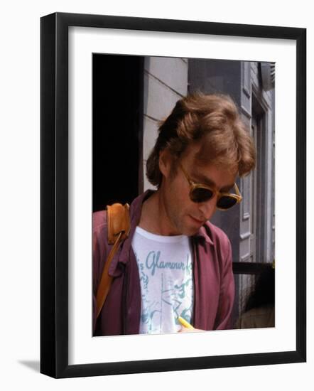 Rock Star John Lennon-David Mcgough-Framed Premium Photographic Print