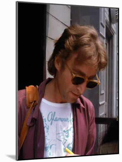 Rock Star John Lennon-David Mcgough-Mounted Premium Photographic Print