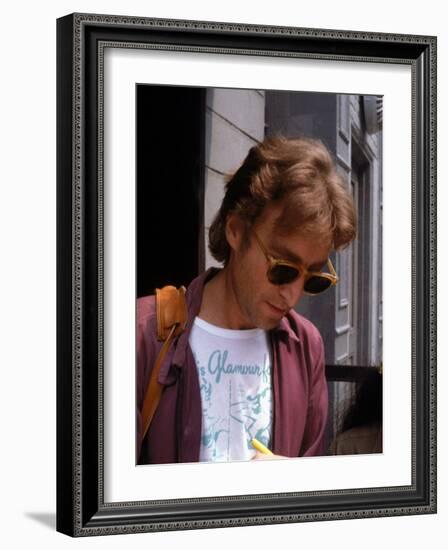 Rock Star John Lennon-David Mcgough-Framed Premium Photographic Print