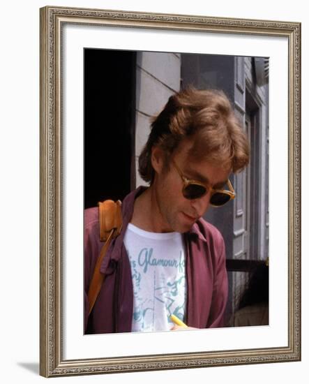 Rock Star John Lennon-David Mcgough-Framed Premium Photographic Print